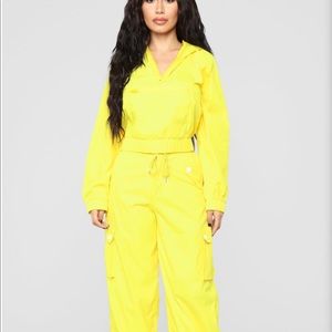 Yellow jumpsuit